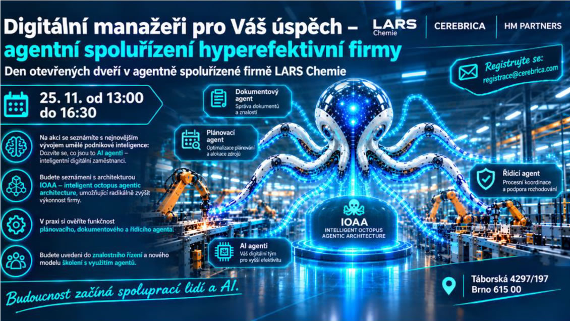 Digitální manažeři pro Váš úspěch - agentní spoluřízení hyperefektivní firmy